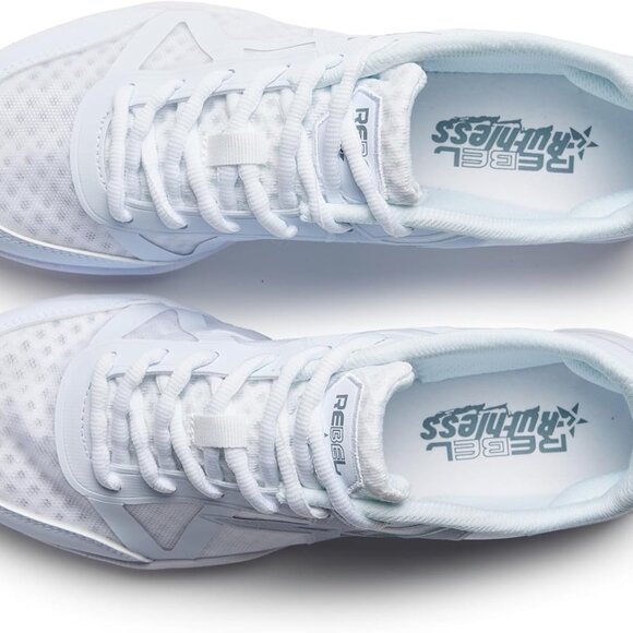 Rebel Athletic Ruthless White Cheer Shoe, size 5.5 - Picture 3 of 6